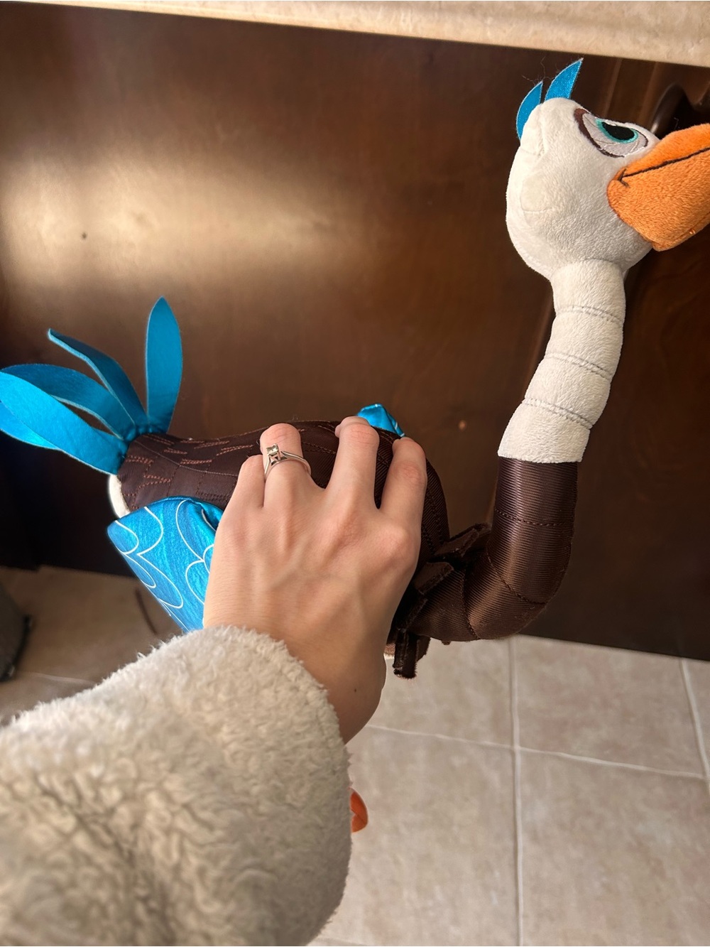Disney Store Miles Plush Tomorrowland Ostrich Bird Plush Stuffed Animal 14"